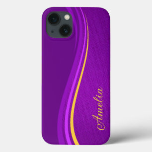 Elegant Glitter monogrammed Name iPhone 13 Case