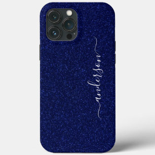 Elegant Glitter monogrammed Name iPhone 13 Pro Max Case