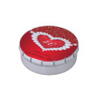 Elegant Glitter Red Diamond Heart Birthday