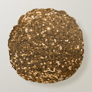 Elegant Glitter Texture design Round Cushion