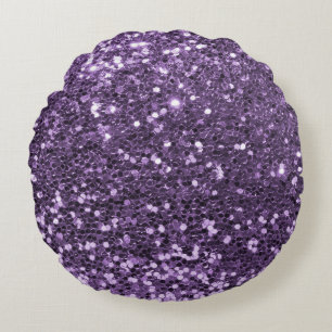 Elegant Glitter Texture design Round Cushion