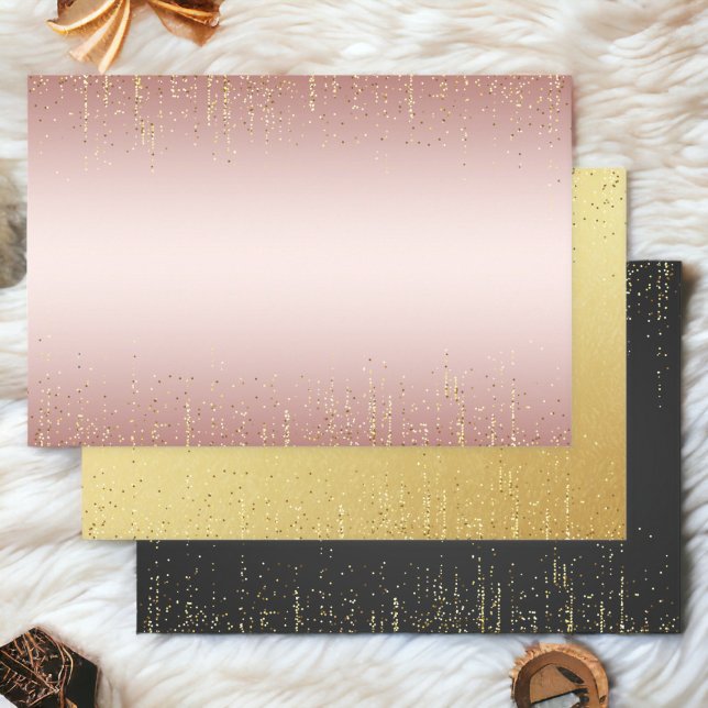 Elegant glitter Wrapping Paper Flat Sheet Set of 3 (Creator Uploaded)