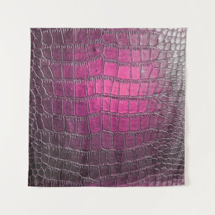 Elegant, glossy, embossed skin leather texture in tapestry