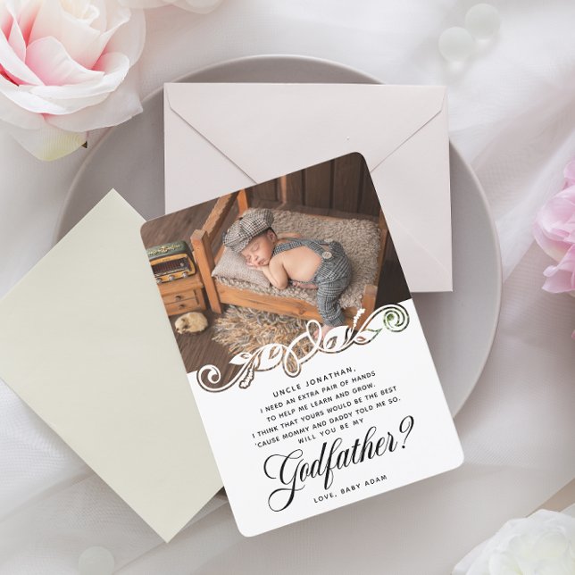 Elegant Godfather Photo Proposal (Creator Uploaded)