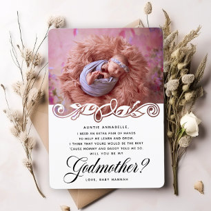 Elegant Godmother Photo Proposal