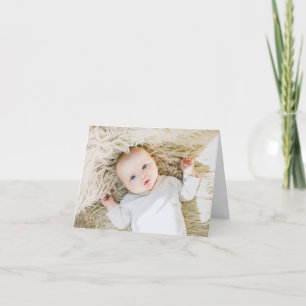 Elegant Godparents Proposal with Photo Baptism Invitation
