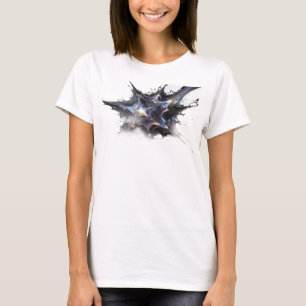 Elegant Gold Abstract Stars Original Design T-Shirt