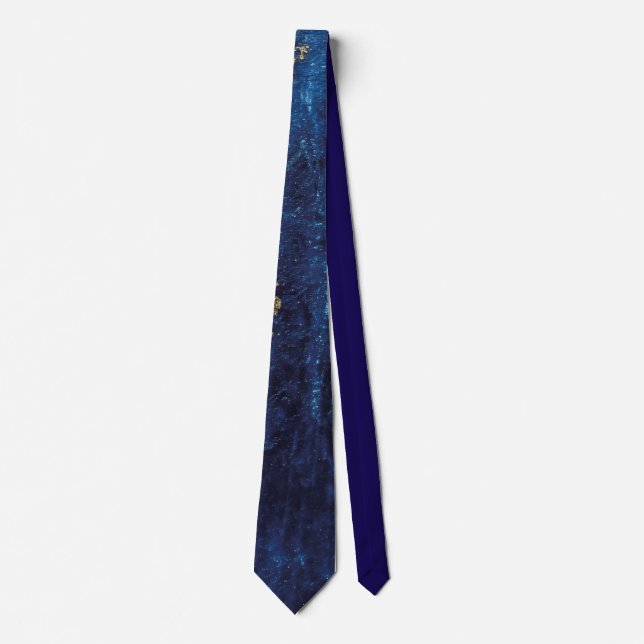 Elegant Gold Accent Tie / Elegante Krawatte (Front)