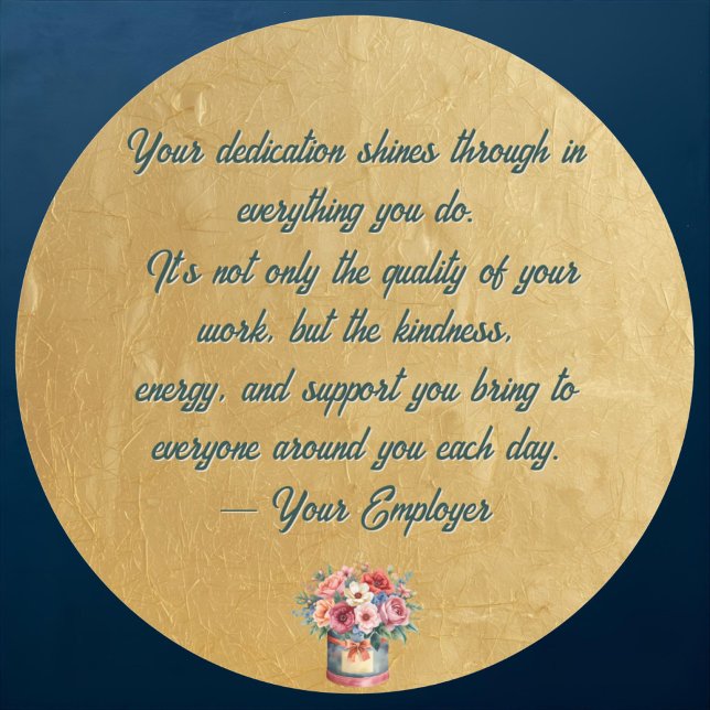 Elegant Gold Administrative Professionals Day Classic Round Sticker (Creator Uploaded)