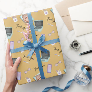 Elegant Gold Administrative Professionals Day Wrapping Paper