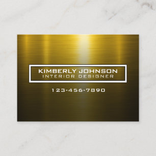 Elegant Gold and Black Business Card Design