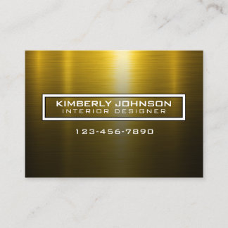 Elegant Gold and Black Business Card Design