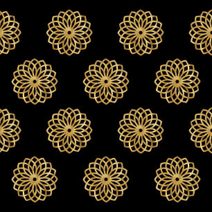 Elegant Gold and Black Christmas Trees   Tissue Paper