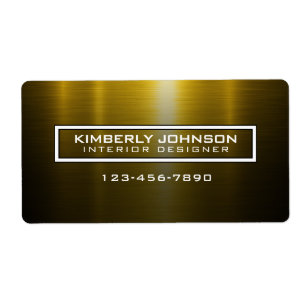 Elegant Gold and Black Label Design