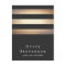 Elegant Gold and Black Striped Designer