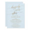 Elegant Gold and Blue Calligraphy Elopement