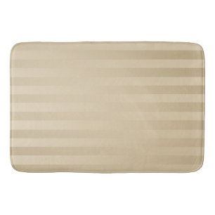 Elegant Gold and cream stripes Bath Mat