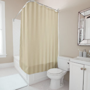 Elegant Gold and cream stripes  Shower Curtain