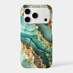 Elegant Gold And Green Marble