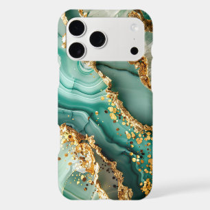 Elegant Gold And Green Marble