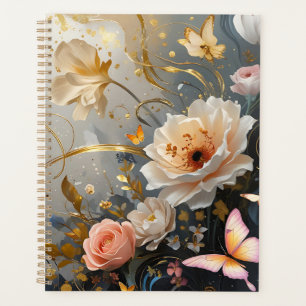 Elegant Gold and Pink Planner