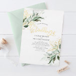 Elegant Gold and Sage Greenery Modern Wedding<br><div class="desc">Beautiful and romantic gold greenery wedding invitations</div>