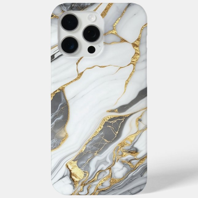 Elegant Gold And White Marble  Case-Mate iPhone Case (Back)