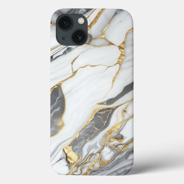 Elegant Gold And White Marble  Case-Mate iPhone Case (Back)