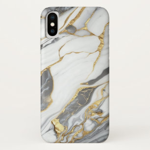 Elegant Gold And White Marble  iPhone X Case