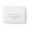 Elegant Gold and White Wedding RSVP