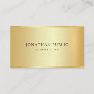 Elegant Gold Attorney Lawyer Template Law Office Business Card