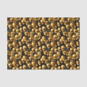 Elegant gold balloon tiled pattern tissue paper