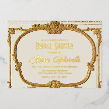 Elegant Gold Baroque Rococo Bridal Shower
