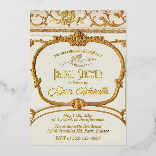 Elegant Gold Baroque Rococo Bridal Shower