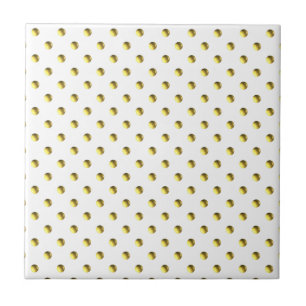 Elegant gold beads ceramic tile