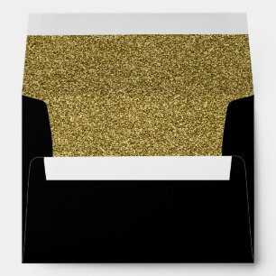Elegant Gold & Black Envelopes