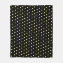 Elegant Gold & Black Star Pattern 