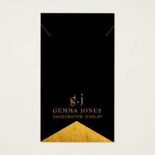 Elegant Gold BlackGold Foil Edge Jewellery