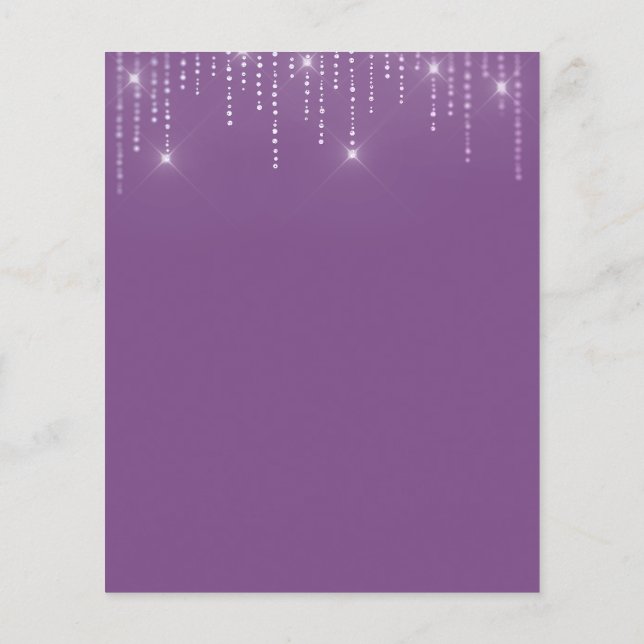 Elegant gold blank flyer (Back)