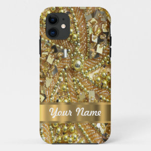 Elegant gold bling iPhone 11 case