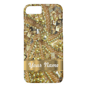 Elegant gold bling iPhone 8/7 case