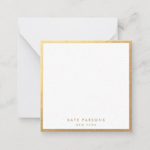 Elegant Gold Border Card