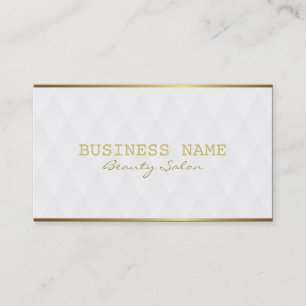 Elegant Gold Border Makeup Artist Business Cards
