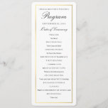 Custom Wedding Program Templates Personalized Photo Wedding