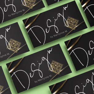 Elegant Gold Boutique Design Business Card