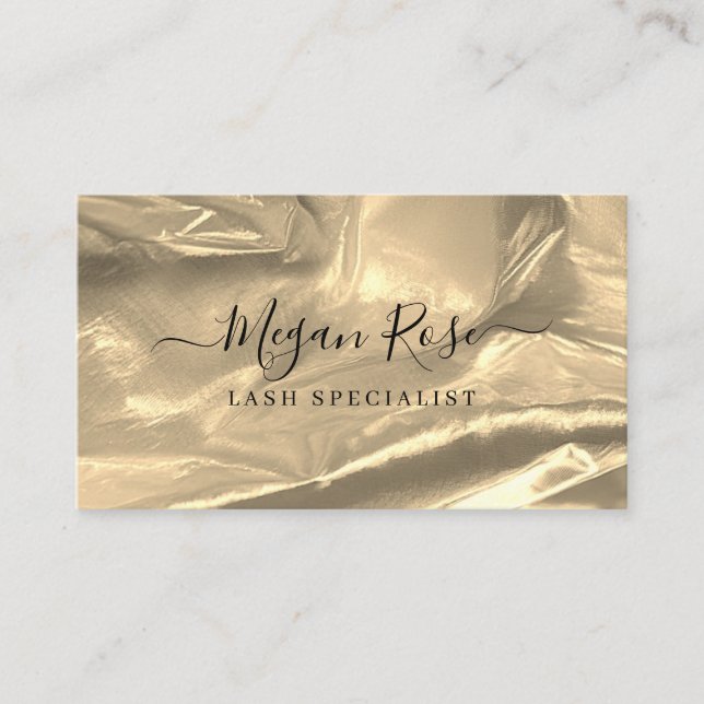 Elegant Gold Business Card (Front)