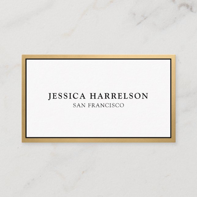 Elegant Gold Business Card (Front)