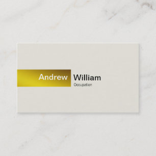 Elegant Gold Business Card