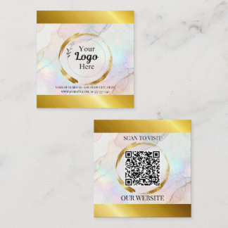 Elegant Gold business logo Modern  Calling Card