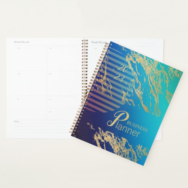 Elegant gold business planner (Display)
